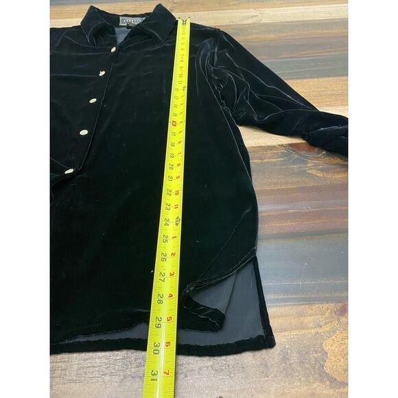 Campanie Internationale Express Rare Vintage Silk Velvet Oversized Buttoned - S - Picture 7 of 8